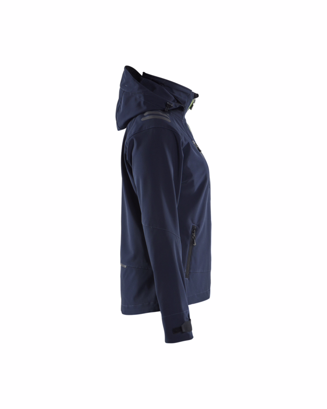Softshell jakke Dame 4719 Hi-vis Mørk Marineblå/Gul, str. S