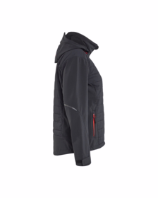 Blåkläder - Hybridjakke Dame 4733 Sort/rød