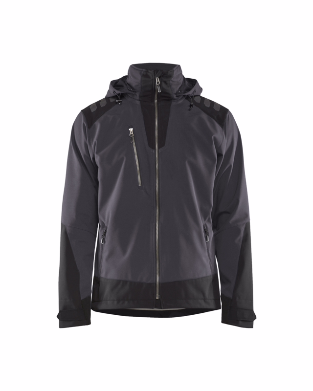 Softshell jakke 47492513 Mørk Grå/Sort Str. 4XL