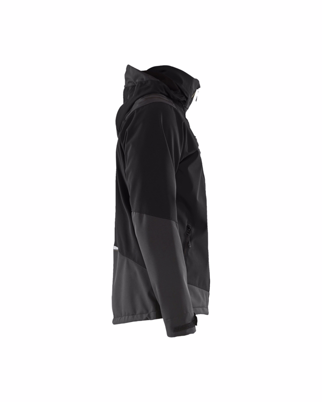 Softshell jakke 47492513 Sort/Gul Str. M
