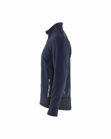 Blåkläder - Fleecejakke 4765 Mørk marineblå/Hi-vis gul