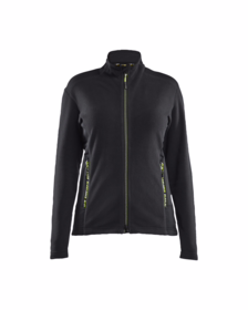 Blåkläder - Microfleecejakke Dame 4766 Sort/gul