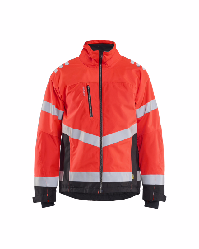Vinterjakke 47801977 Hi-vis rød/sort, str. S