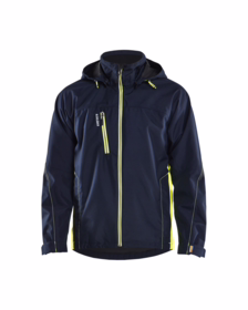 Blåkläder - Skaljakke 4790 Hi-vis Mørk Marineblå/Gul