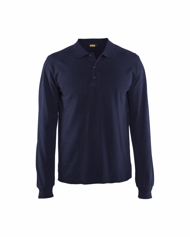 Poloshirt L/Æ 3388 marineblå, str. XL