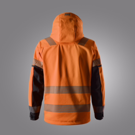Snickers - Softshelljakke 1232 Hi-vis orange/sort