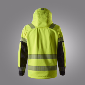 Snickers - Softshelljakke 1232 Hi-vis gul/sort