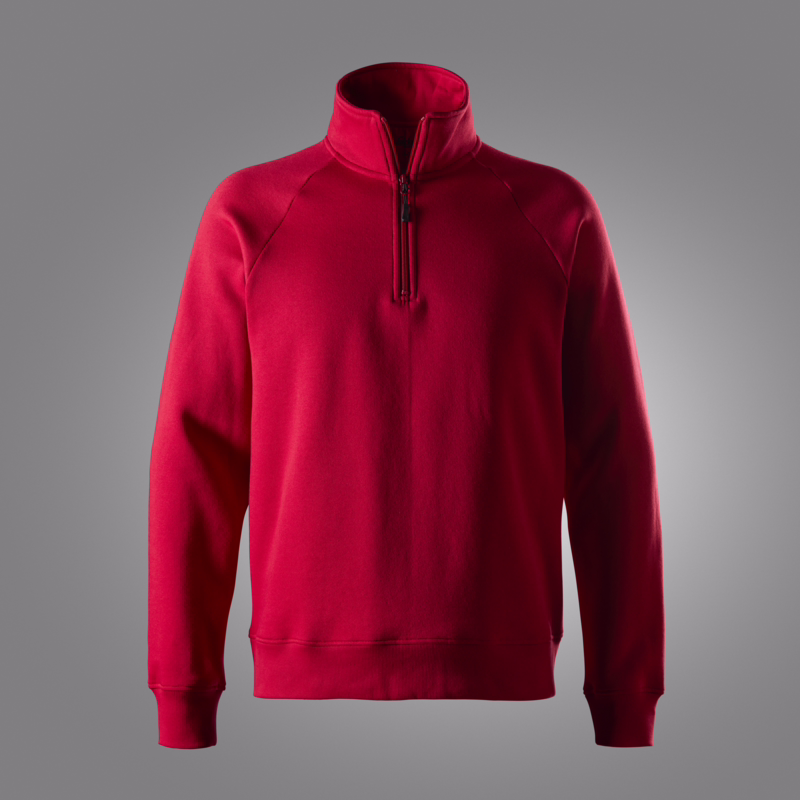 Sweatshirt m/lyn 2021 Chilirød, str. XS