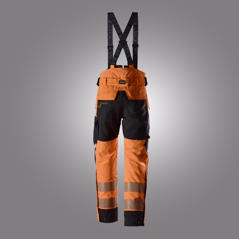 Vinterbuks 6632 Hi-vis orange/sort, str. S-Lang