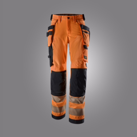 Snickers - Arbejdsbuks Dame 6732 Hi-vis orange/sort