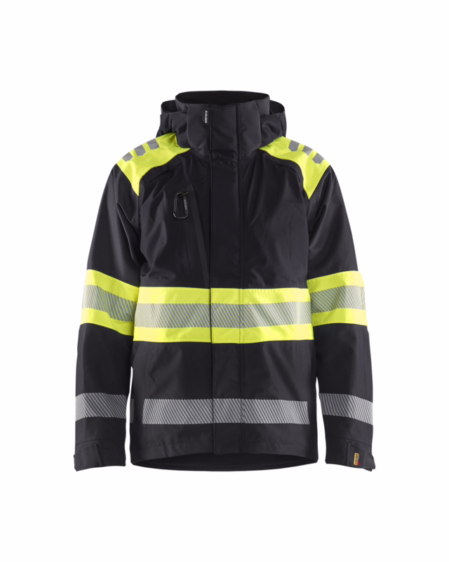 Skaljakke Hi-vis 4420 Sort/gul, str. 2XL