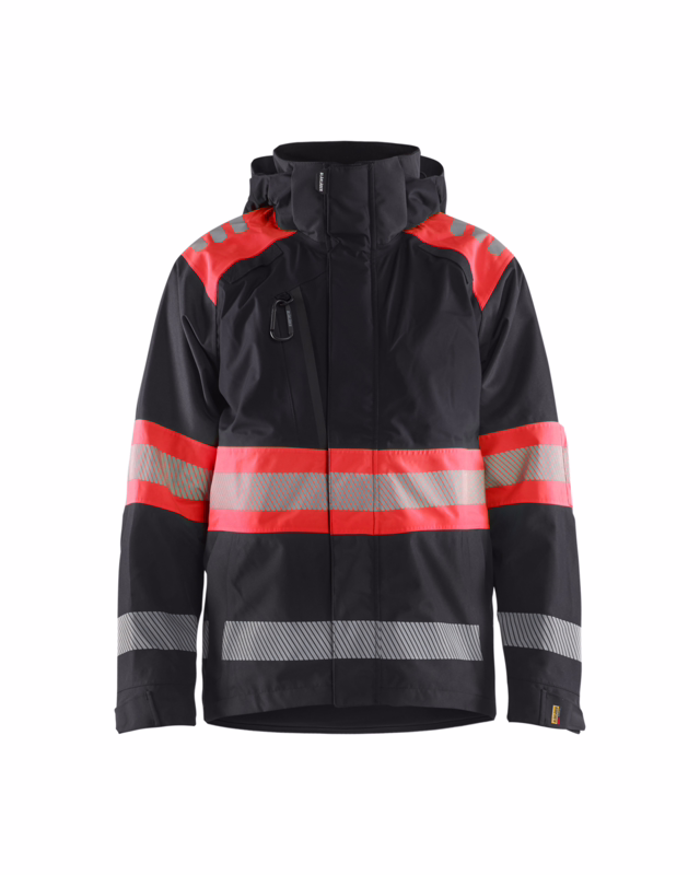 Skaljakke Hi-vis 4420 Sort/rød, str. XS