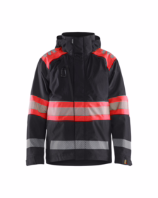 Blåkläder - Skaljakke Hi-vis 4420 Sort/rød