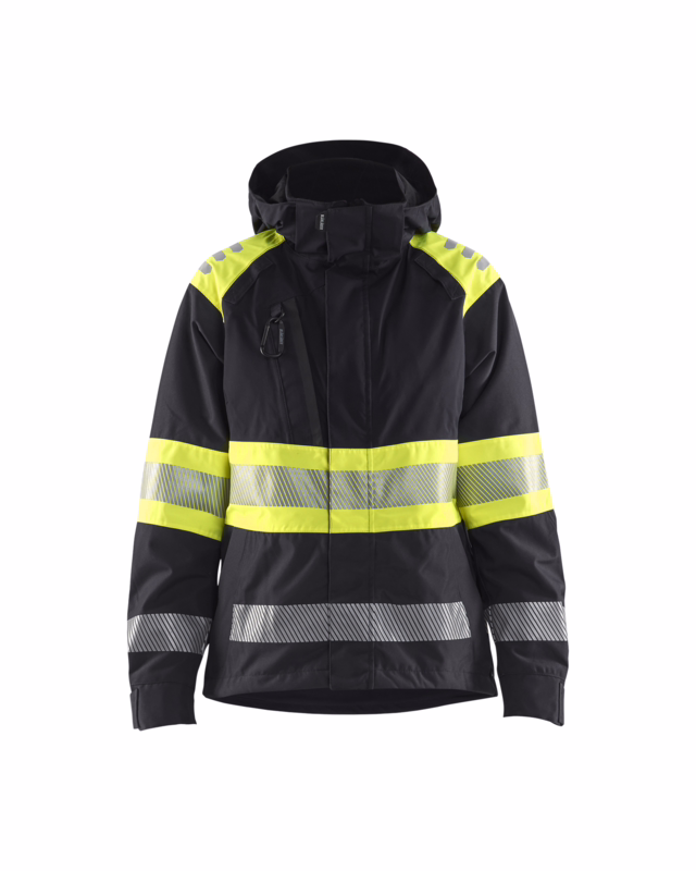 Skaljakke Hi-vis Dame 4430 Sort/gul, str. 3XL