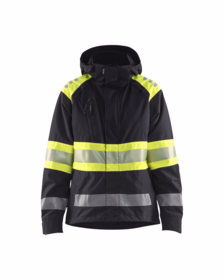 Blåkläder - Skaljakke Hi-vis Dame 4430 Sort/gul