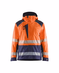 Blåkläder - Skaljakke Hi-vis 4435 Orange/marineblå