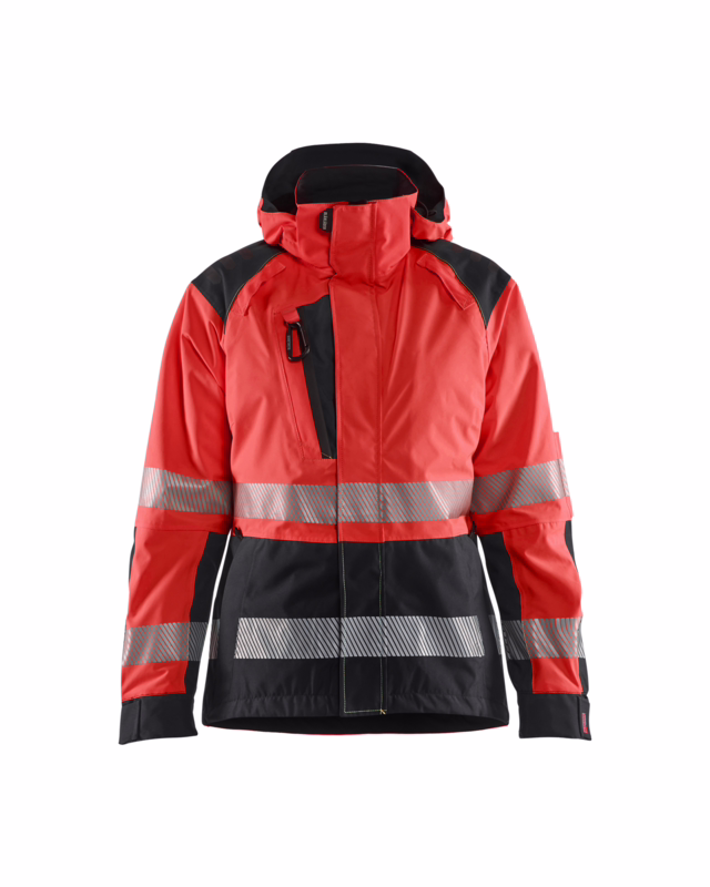 Skaljakke 4436 Dame Hi-vis Rød/Sort, str. 3XL