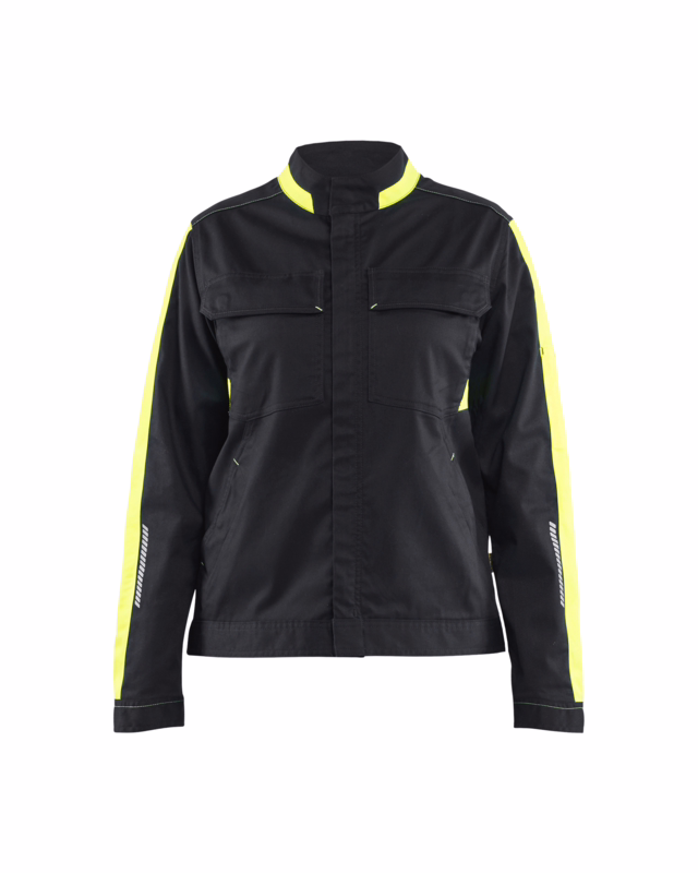 Arbejdsjakke Dame 4443 Hi-vis Sort/Gul, str. XL