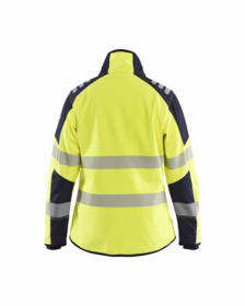 Blåkläder - Softshell jakke 4448 Dame Hi-vis Gul/Marineblå