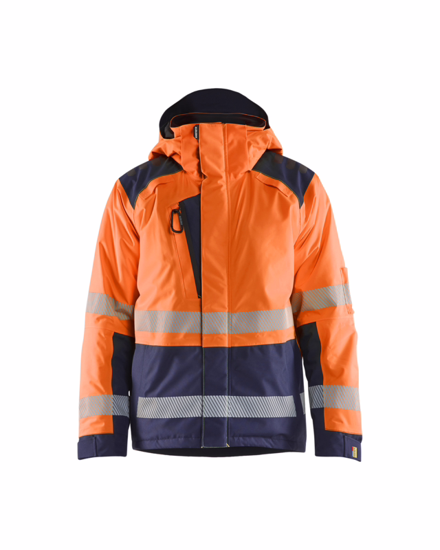 Vinterjakke 4455 Hi-vis Orange/Marineblå, str. 3XL
