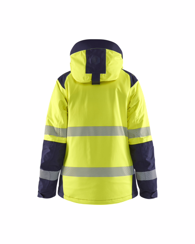 Vinterjakke 4456 Dame Hi-vis Gul/Marineblå, str. 2XL