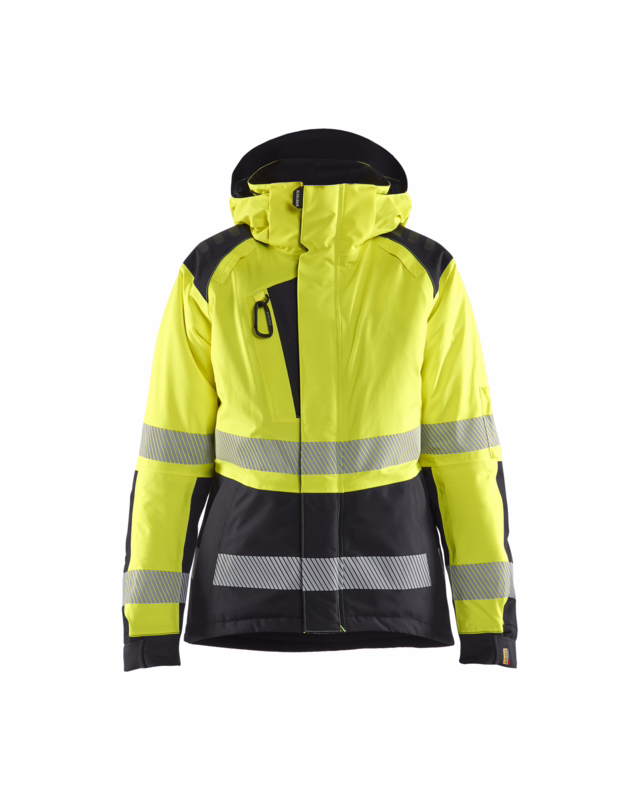 Vinterjakke 4456 Dame Hi-vis Gul/Sort, str. 2XL