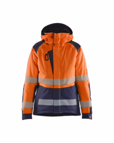 Blåkläder - Vinterjakke 4456 Dame Hi-vis Orange/Marineblå