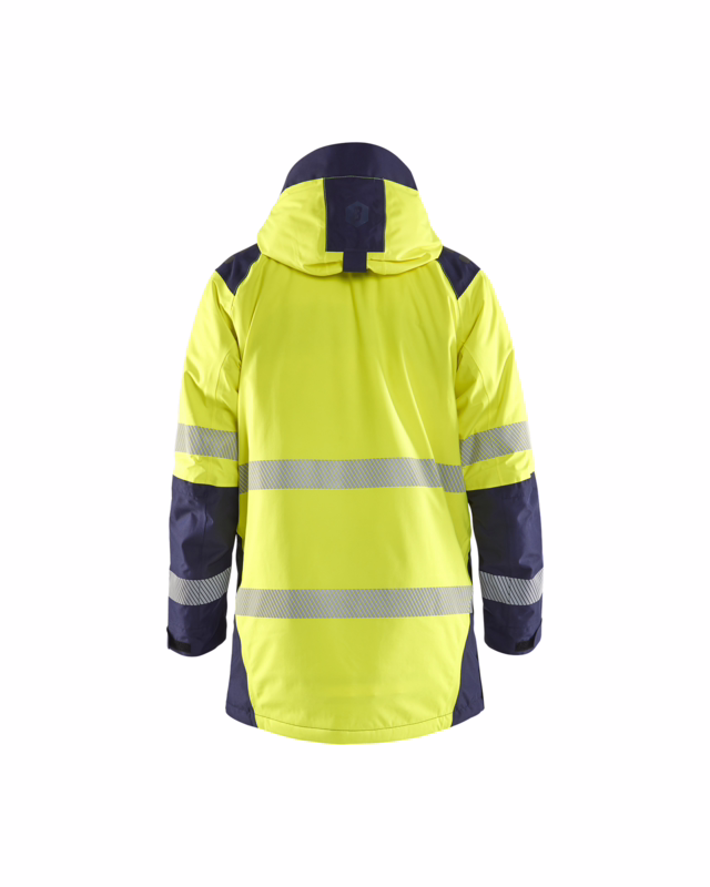 Vinterjakke 4457 Hi-vis Gul/Marineblå, str. XS