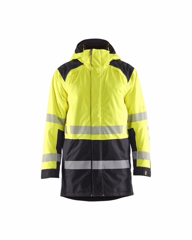 Vinterjakke 4457 Hi-vis Gul/Sort, str. 4XL