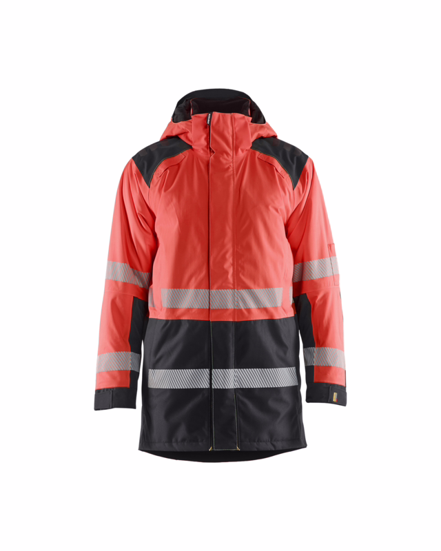 Vinterjakke 4457 Hi-vis Rød/Sort, str. XS
