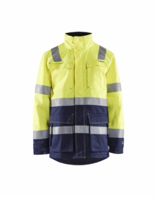 Blåkläder - Vinterparka jakke Hi-vis 4467 gul/marineblå
