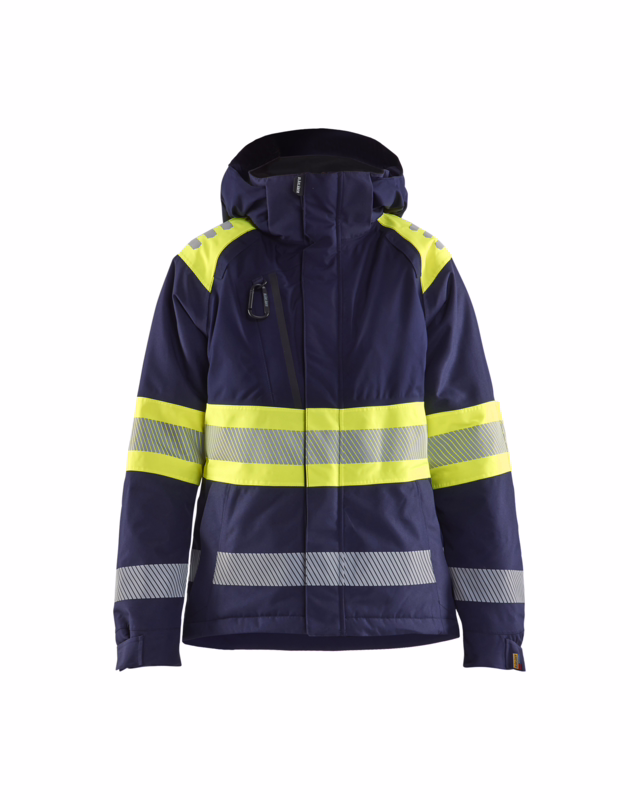 Vinterjakke 4470 Dame Hi-vis Marineblå/Gul, str. L