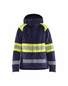 Blåkläder - Vinterjakke 4470 Dame Hi-vis Marineblå/Gul
