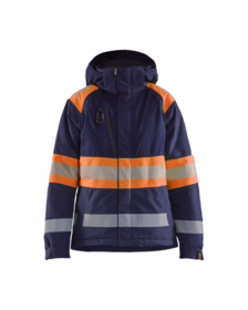 Blåkläder - Vinterjakke 4470 Dame Hi-vis Marineblå/Orange