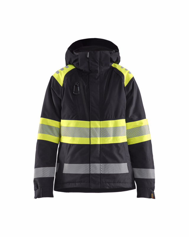Vinterjakke 4470 Dame Hi-vis Sort/Gul, str. M