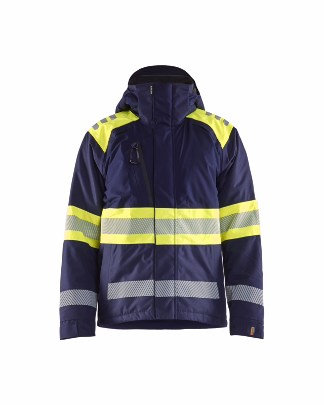 Vinterjakke Hi-vis 4480 Marineblå/gul, str. XL