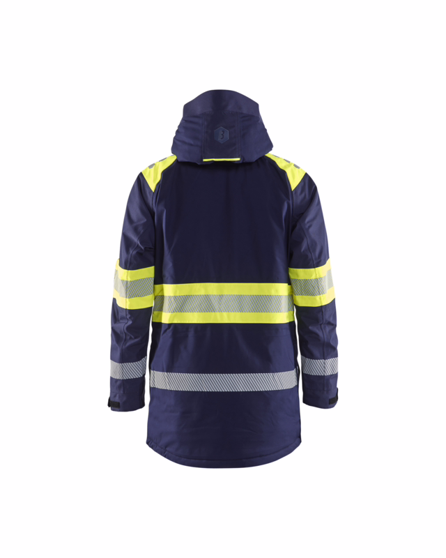 Vinterjakke 4485 Hi-vis Marineblå/Gul, str. M