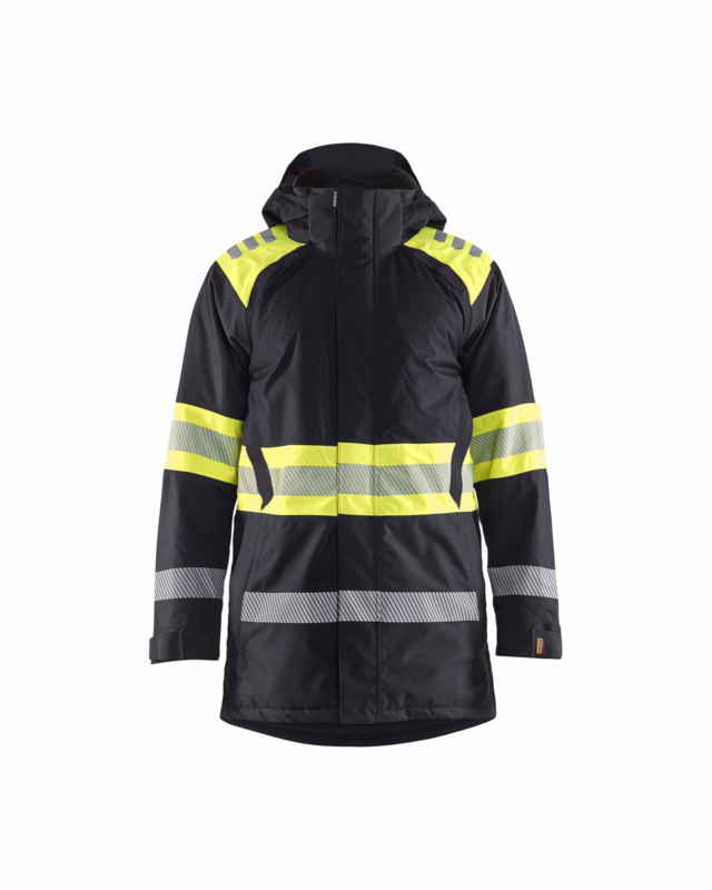Vinterjakke 4485 Hi-vis Sort/Gul, str. XS