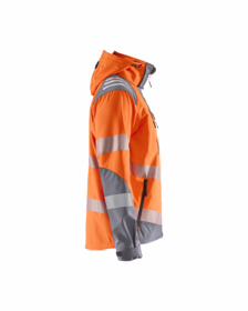 Blåkläder - Hi-viz Softshell jakke 44912513 Orange/Mellemgrå