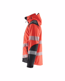 Blåkläder - Hi-viz Softshell jakke 44912513 Rød/Sort