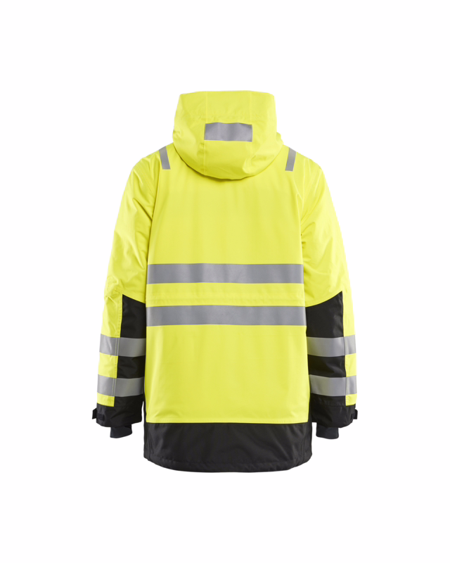 Vinterparka jakke Hi-vis 4495 gul/sort, str. XL