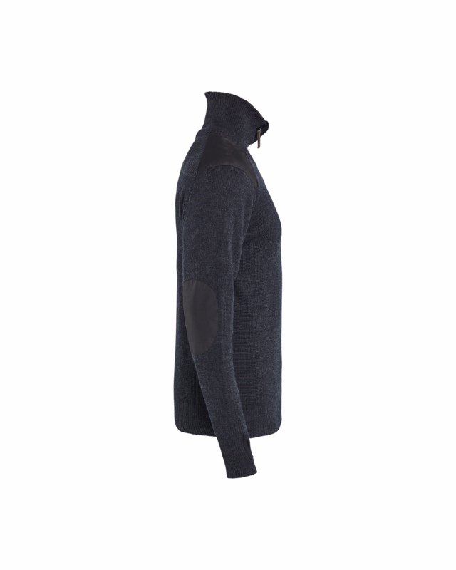 Uldtrøje 4630 mørk grå/sort, str. 3XL
