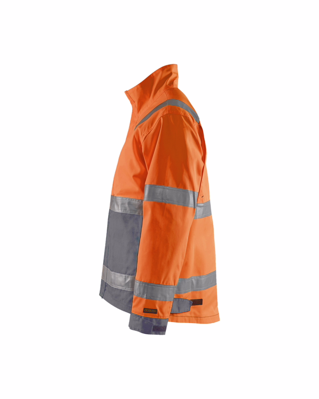 Arbejdsjakke Hi-vis 4064 orange/mellemgrå, str. M
