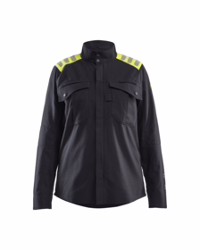 Blåkläder - Arbejdsskjorte Dame 4072 Sort/Hi-vis Gul
