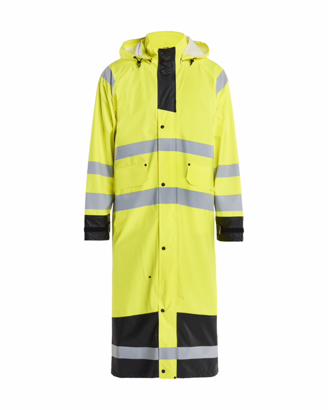 Regnjakke Hi-vis 4325 gul/sort, str. 3XL