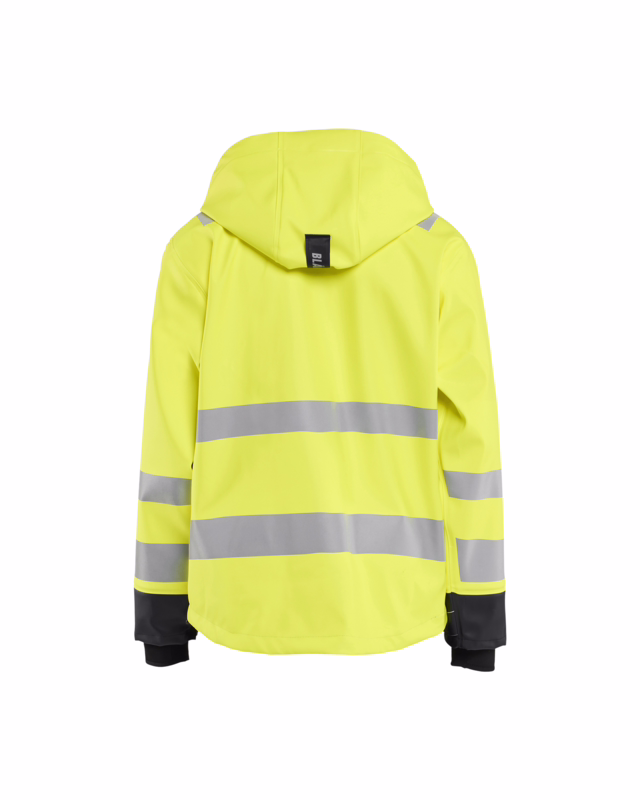 Regnjakke Hi-vis 4327 gul/sort, str. XL