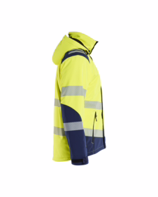 Blåkläder - Vintersoftshell jakke Hi-vis 4400 Gul/Marineblå