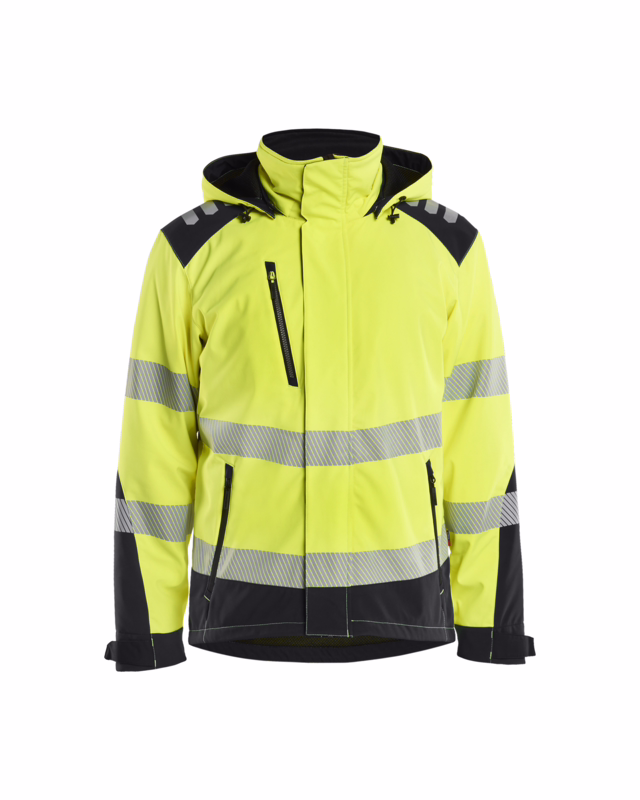 Vintersoftshell jakke Hi-vis 4400 Gul/sort, str. XS