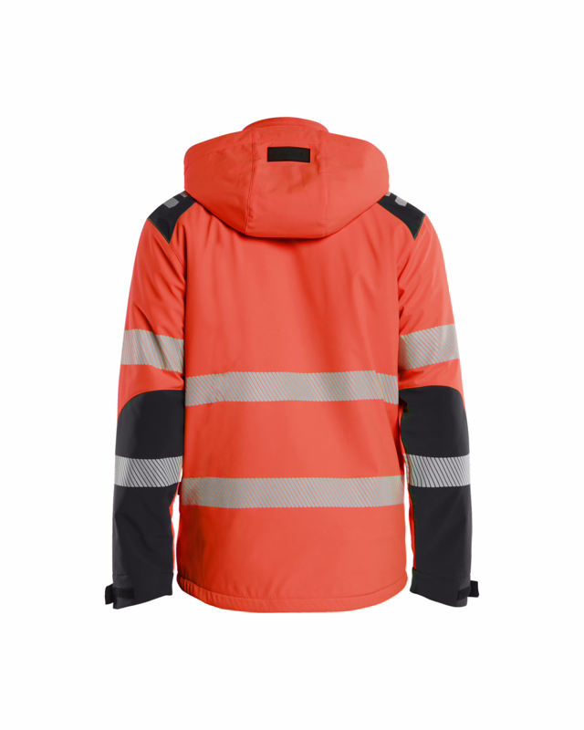 Vintersoftshell jakke Hi-vis 4400 Rød/sort, str. L