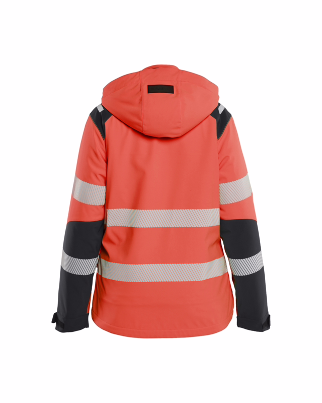 Vintersoftshell jakke Dame Hi-vis 4401 Rød/sort, str. S